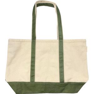 CB Station Pre-Personalized Medium Metallic Classic Boat Tote Green